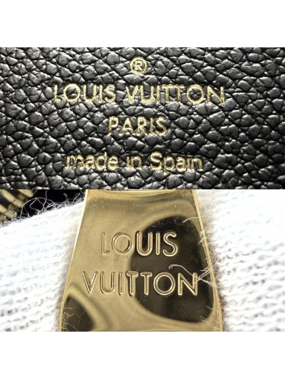 Louis Vuitton © Crossbody Black Beige Gold